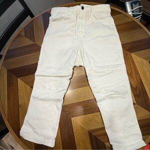 Nostrasantissima drop crotch Men's cream Casual jeans streetwear made in Italy